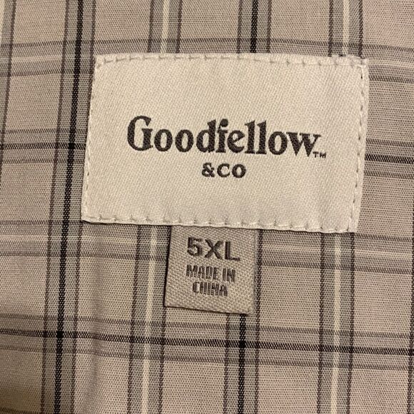 Goodfellow & Co. size 5XL gray two piece men's pajama set.  New unopened - Picture 2 of 7